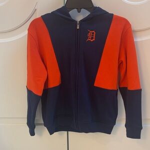 Genuine Merchandise Navy and Orange Detroit Tigers Youth Hoodie Size Medium